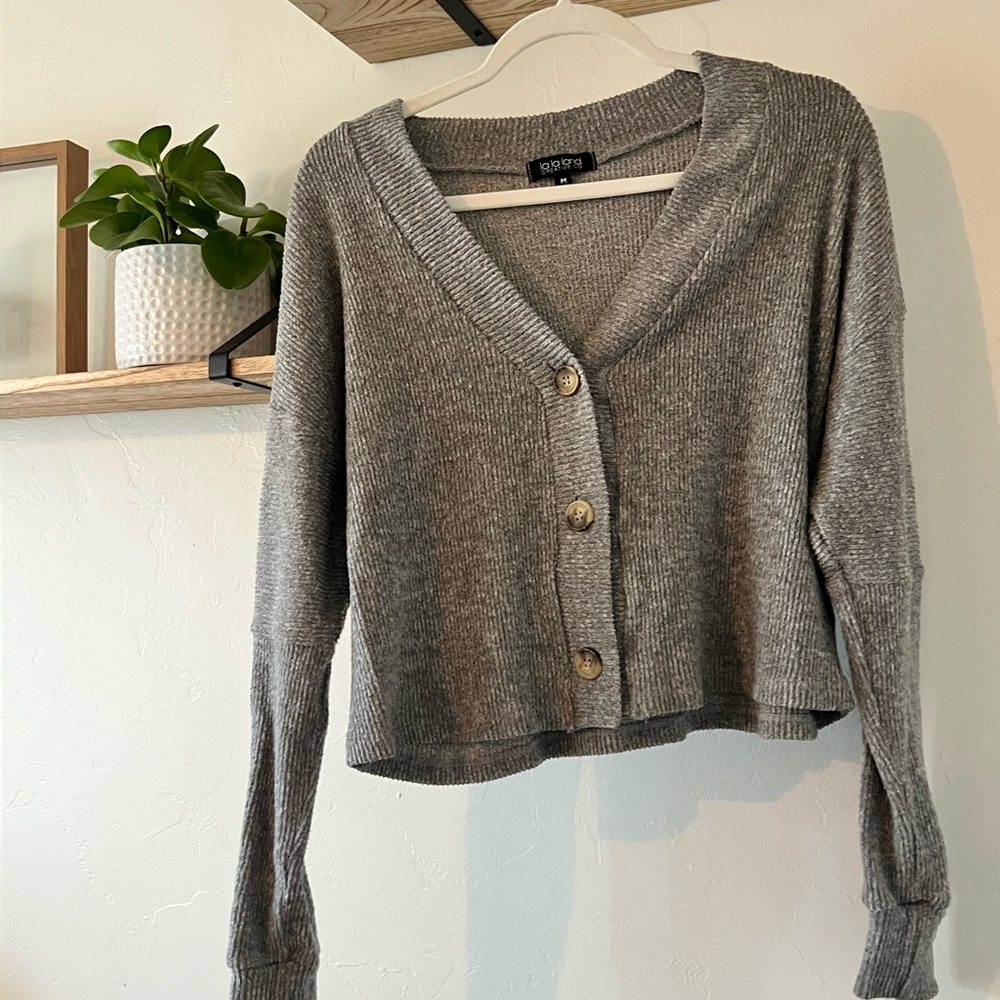 Nordstrom Soprano Heather Gray Cardigan